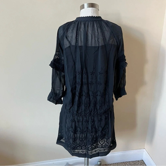 Ulla Johnson Frances Embroidered Silk Mini Dress 26197 - Picture 6 of 10